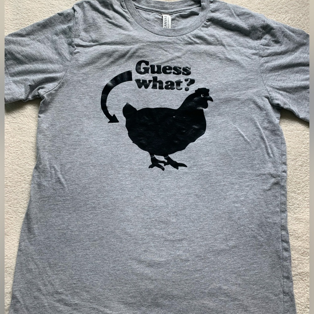 Guess What Chicken Rooster Graphic Tee Sz Medium